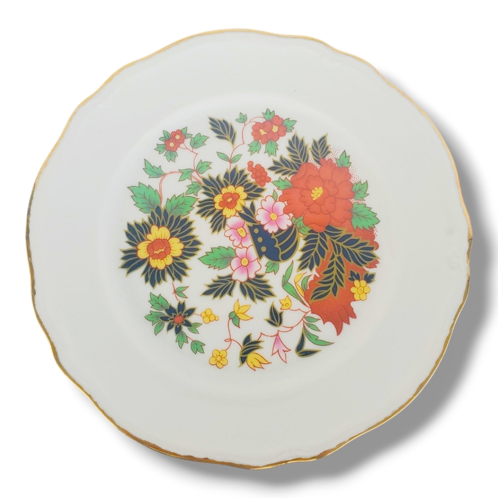 Vintage Germany Porcelain Compote Pedestal Dish Flower 5.75” W 3” T Furstenberg